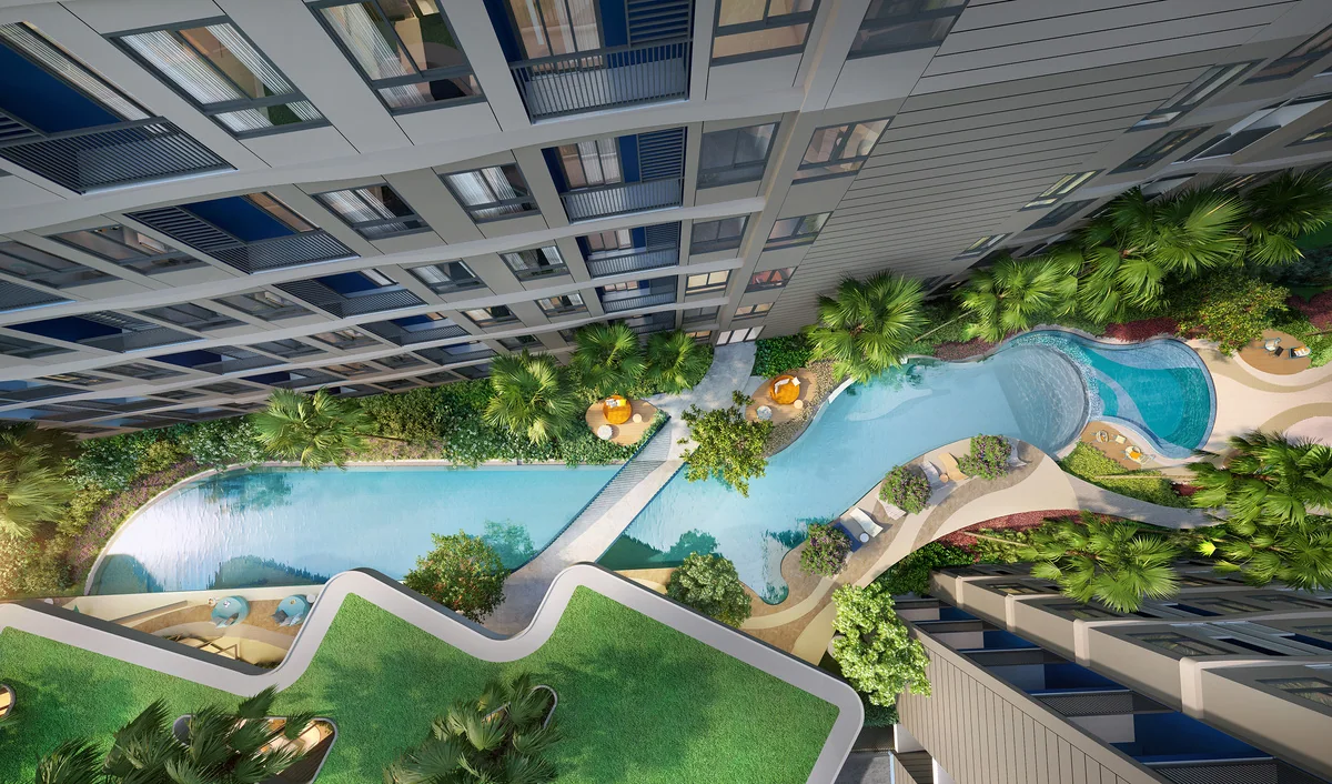 dcondo Reef: สระว่ายน้ำและพื้นที่โดยรอบ