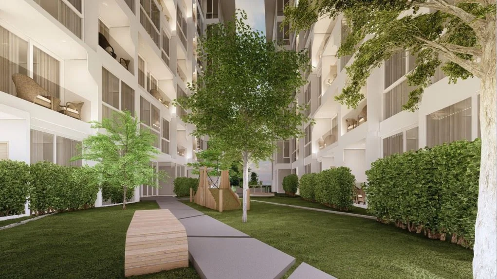 Utopia Urban: Landscaped outdoor area