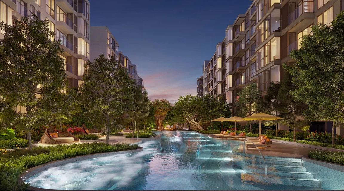 Valles Haus: สระว่ายน้ำและพื้นที่โดยรอบ