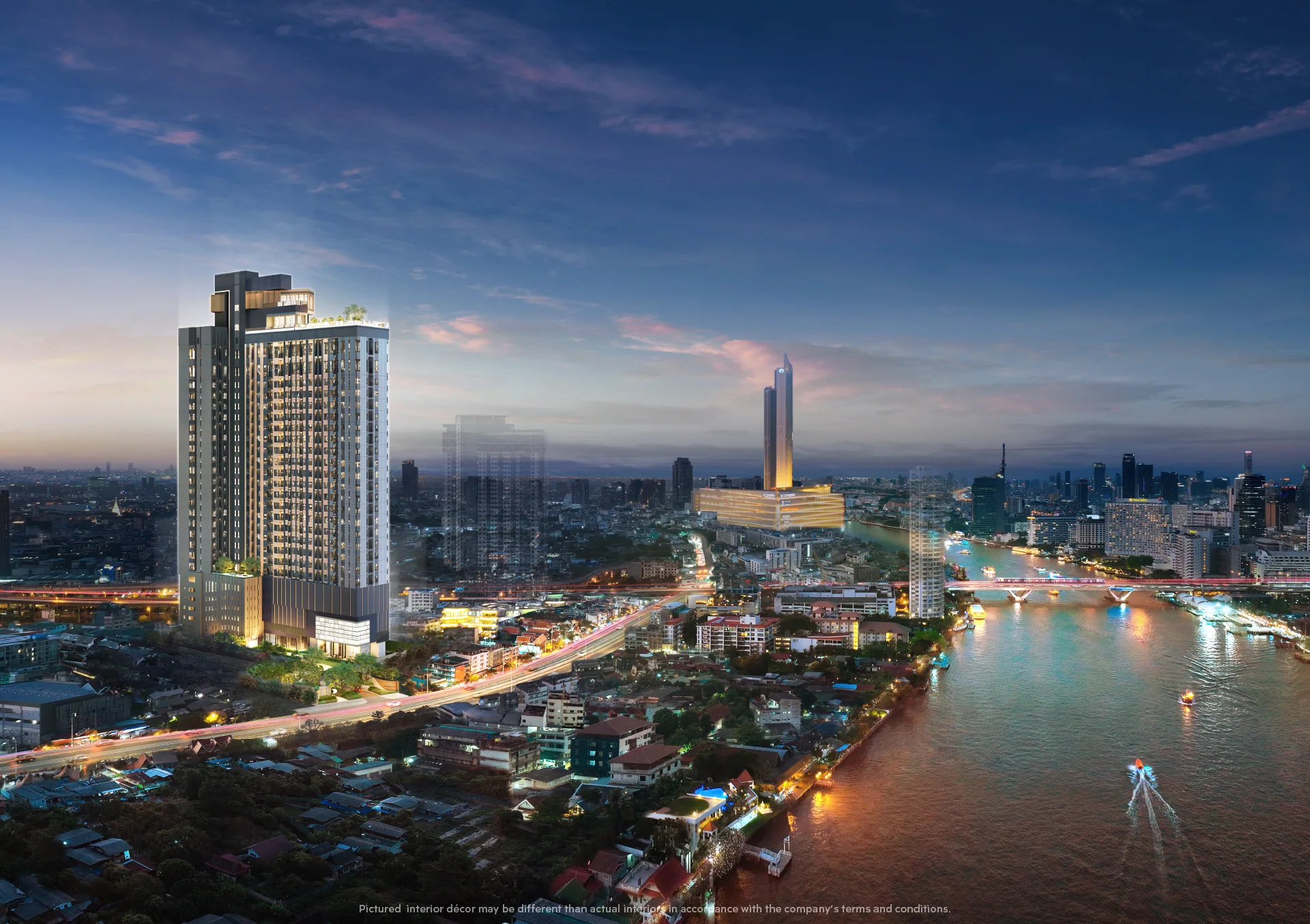 LIFE Charoennakhon-Sathorn: developer rendering, not a photograph of current conditions.