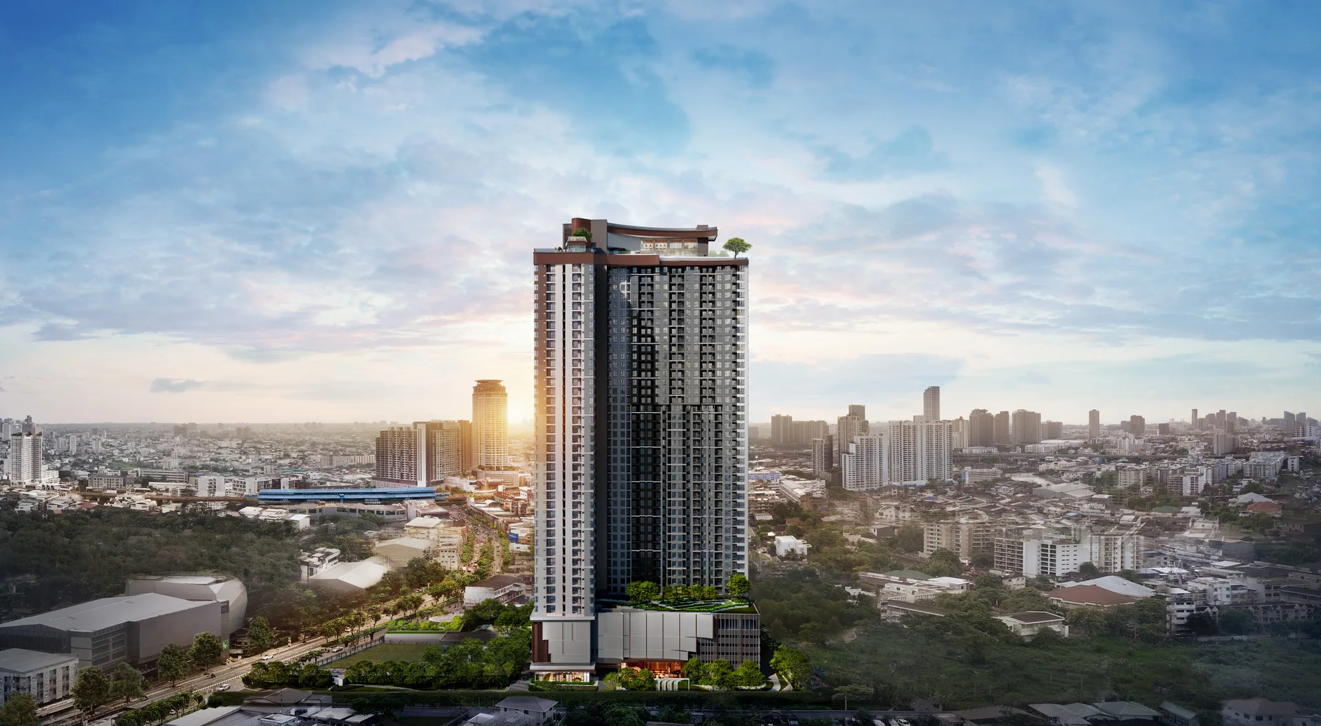 LIFE Sukhumvit-Rama 4: architectural illustration, not an exact-unit photograph.